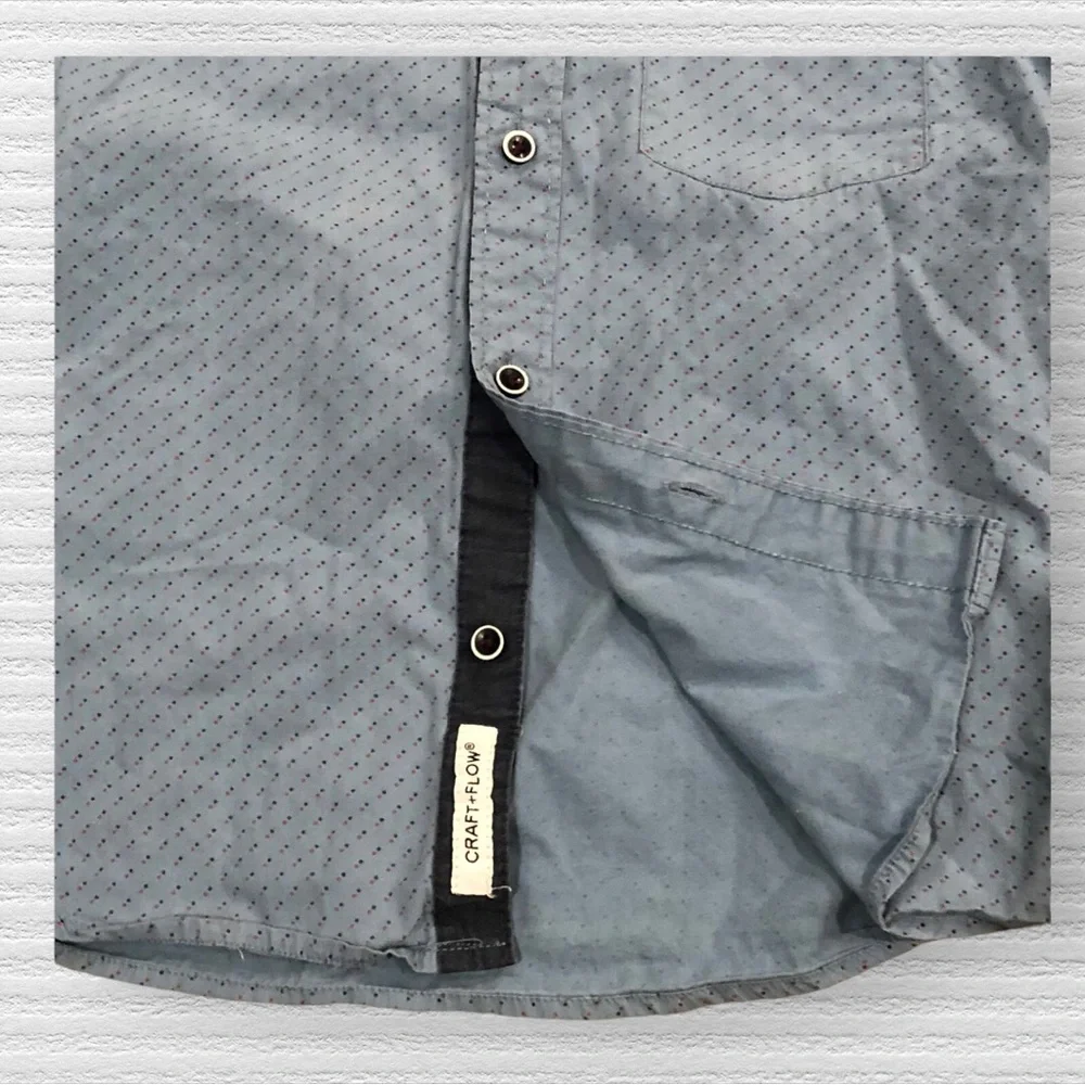 Craft + Flow Short Sleeve Collared Button Down